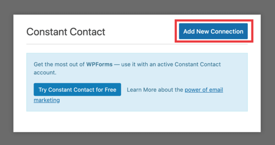 WPForm email list connection