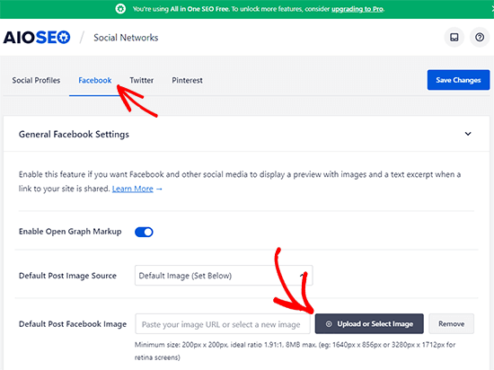 Set default Open Graph image