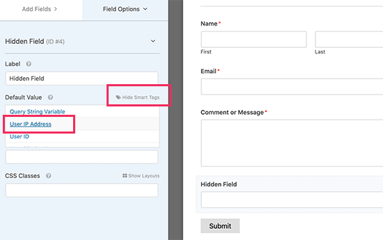 IP Address smart tags